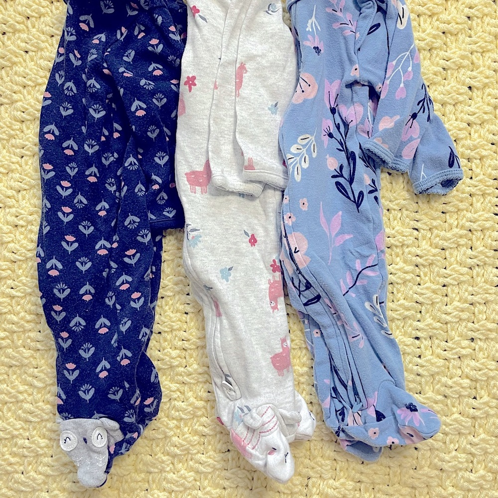 Carter 3M animal footy PJs
